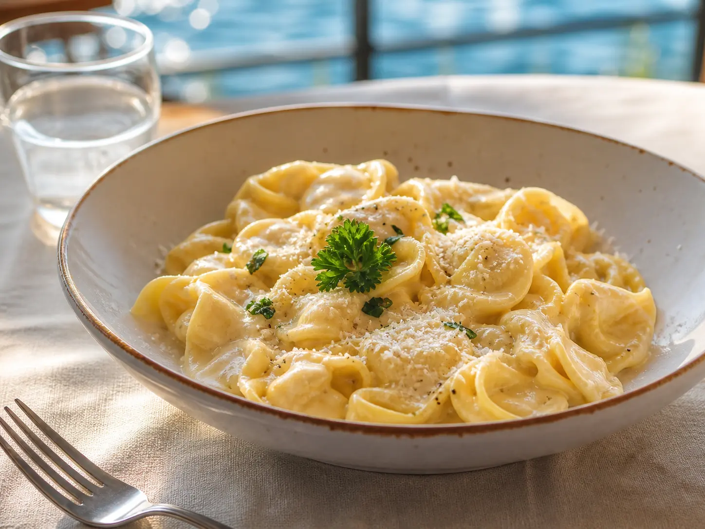 Pasta im Seehaus Friedberg.